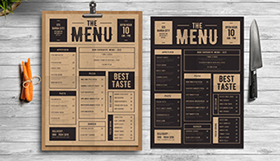 Tầm quan trọng của thiết kế menu đối với cửa hàng