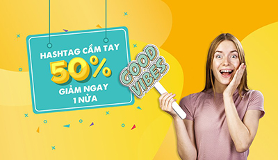 Hashtag cầm tay - Giảm ngay một nửa