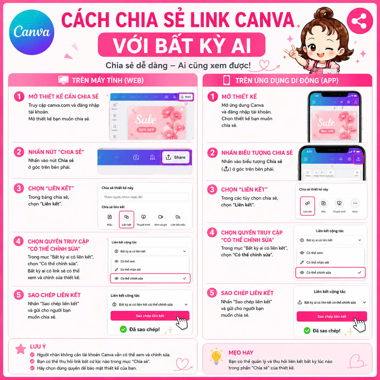 Cách Chia Sẻ Link Trên Canva Nhanh Chóng Và Đúng Quyền Truy Cập