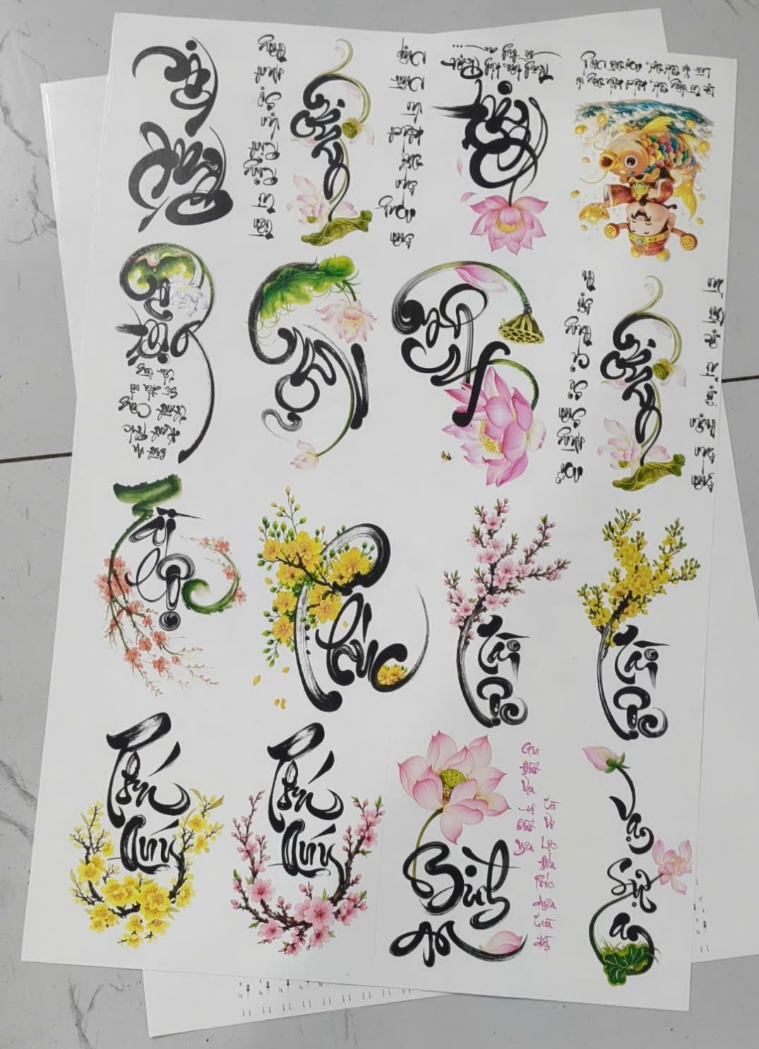 NHẬN IN DECAL TRƯỢT NƯỚC LÓT TRẮNG THEO YÊU CẦU – 1 TỜ CŨNG NHẬN